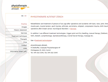 Tablet Screenshot of physiotherapie-altstadt.ch